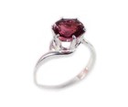 19thc Antique 2  ct Dark Rose Tourmaline Ring Ancient Greece Emerald Rainbow Gem