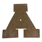 Vintage 1940s Varsity Letter A Felt Cheer Letterman Patch Orange 