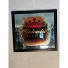 Budweiser Select Bar Mirror Anheuser Busch Beer Sign Framed 1030129 2005 Vintage