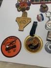 Vintage Boy Scout Lot Coins Patches Pins Staff Wood Badge Gilwell Keychains