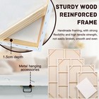 3pcs Wood Frame Canvas Print Decorative Painting  Africa Map Watercolor Painting