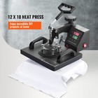Uimoso Dual Digital Heat Press Machine T-shirt Sublimation Printer Transfer