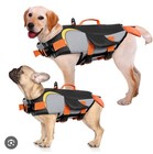 Kuoser Dog Life Jacket Vest Penguin Shape Swimming Best High Visibility Float L