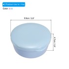 2 Pack Travel Soap Container Round Soap Holder Travel Case Box Pink Blue