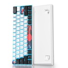 60 Percent Gaming Keyboard 61 Keys Mechanical Led Backlit Red Switch White New