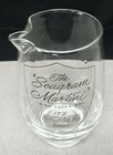 Vintage  the Seagram Martini  Clear Glass Pub Jug Bar Pitcher  Bone Dry