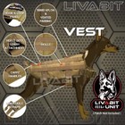 Tactical Dog Livabit Tactical Molle Vest Harness Canine Tan