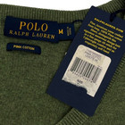 Polo Ralph Lauren New Nwt Sweater Pima Cotton Heather Green V-neck Men M