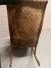 Statesville Chair Co  Antique American Rocking Chair Floral Upholstered Arms