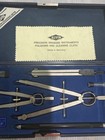 Vintage  Alvin 795 B  7 Piece Set Of Precision Drawing Instruments Set With Led