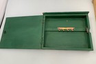 Green Country Farm Painted Wall Hanging Wooden Key Holder Box 4 Hooks Vintage