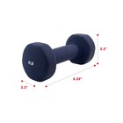 Blue Neoprene Dumbbells  8 Lb Pair  Home Gym Fitness Weights