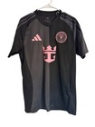 Mls Messi Soccer Jersey Nwt Adidas Size Medium Slim Fit Black Pink Away Jersey  