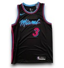 Dwayne Wade  3 Miami Heat Black City Edition Swingman Jersey