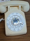 Vintage Bell System Western Electric Model Cd 500 Rotary Telephone Cream White