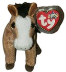 Ty Beanie Baby        Oats The Horse  7 Inch  New Mwmts Plush Stuffed Animal Toy