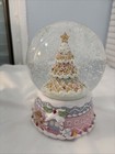 Cupcakes And Cashmere Pastel Gingerbread Musical Tree Snowglobe Water Globe