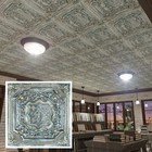 Art Ceiling Tile  Suspended Wall Panels  3d Ceiling Panel Pl04 Bluish Gold 10pcs