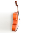 Us 4 4 Brown Cello Wood With Bridge Natural Horse Tail Bow  rosin Gig Bag Rosin