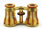 Antique French Opera Glasses Golden Mother Of Pearl   137 Paris