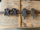 4 Antique Railroad Baggage   Boxcar Door Rollers Cast Iron Barn Door Rollers