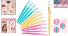 Exquisite Stainless Steel Eyebrow Razors - Perfect For Sensitive Skin  12 Count