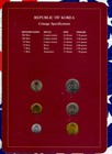 Coin Sets Of All Nations Korea 6 Coins Unc  1980-1989 Postmark 1989