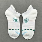 Bombas 4 Pairs Women s Honeycomb Flower Ankle Socks Size Med 8-10 5 White
