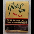 Feature Matchbook Full Book Glid er Inn And Eat Airplane Seal Beach  Ca
