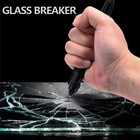 1pcs Tactical Pen Aluminum Self Defense With Glass Breaker Pen Writing Black Edc