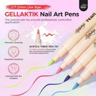 6 - A Colors Nail Art Pens Set  3d Nail Color Pens Quick Drying Acrylic Paint