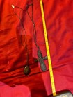 Vintage Egyptian Scarabs Beetle Necklace And Irish Robed Christ Cross Necklace