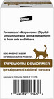 Tapeworm Dewormer  praziquantel Tablets  For Cats  6 Weeks   3-count Pack