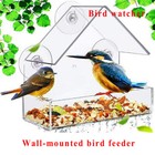 House Window Bird Feeder For Outside Clear Plastic Window Bird Feeders With Stro