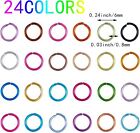10320pcs 24colors Jump Rings For Jewelry Making  Aluminum 6mm  Mixed Color 