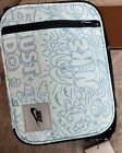 Nike Lunch Box Zip Up Futura Hard Shell Inside Blue Printed  33 Retail New