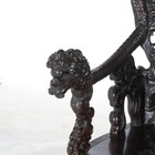 Antique Chinese Deeply Carved Rosewood Figural Queen Chair With Dragons C1920