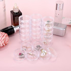 4 Set 5-layer Jewelry Bead Containers Small Clear Plastic Sample Jar