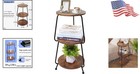 Multi-functional 11 8    Round Coffee Table - 3-tier Accent Table For Living Room