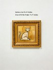 Gold Cat Sitting Oil Painting original Oil Painting Custom From Your Photo