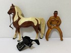 Vintage 1950s Hartland Plastics Lone Ranger Tonto And Scout Figures
