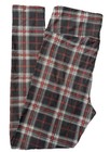 New Lularoe One Size Os  2-12  Black White Gray Red Plaid Christmas Leggings