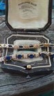 18ct Oval Cut Sapphire   Diamond Women s Tennis Bracelet In 14k Yellow Gold Ove