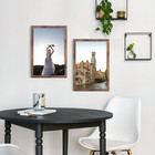 12x16 Picture Frame Brown Classic Frame For Horizontal Or Vertical Wall Mounting