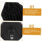Alipis 2pcs Drill Brush Attachment Black Pp Steel Scrub Brush