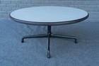 Mid Century Modern Eames Round Aluminum Group Coffee Table - 36