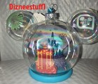 2025 Walt Disney World 4 Park Icons Glass Ornament Castle Epcot Hollywood