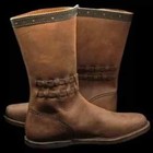 Medieval Leather Boots Renaissance Sca Larp Viking Mens Women Brown Long Boot