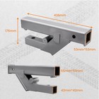 2  Clamp On Trailer Receiver Hitch For Bobcat Tractor Bucket Skid Steer