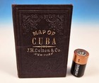 Rare Antique 1856 J  H  Colton Pocket Folding Map Of Cuba Jamaica Puerto Rico